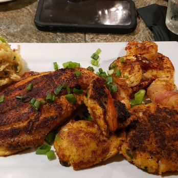 Cafe Josephine - Seafood platter - blackened! - Cajun/Creole Near Me - Sunset, Louisiana Cafe Josephine - Seafood platter - blackened! - Cajun/Creole Near Me - Sunset, Louisiana