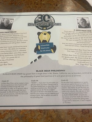 Menu photo 5 Black Bear Diner Tucson Tucson, AZ