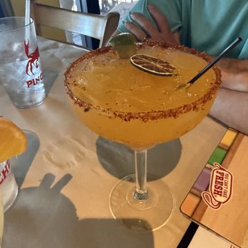 Pinchers - Mango spicy margarita. - Seafood Near Me - Fort Myers, Florida Pinchers - Mango spicy margarita. - Seafood Near Me - Fort Myers, Florida