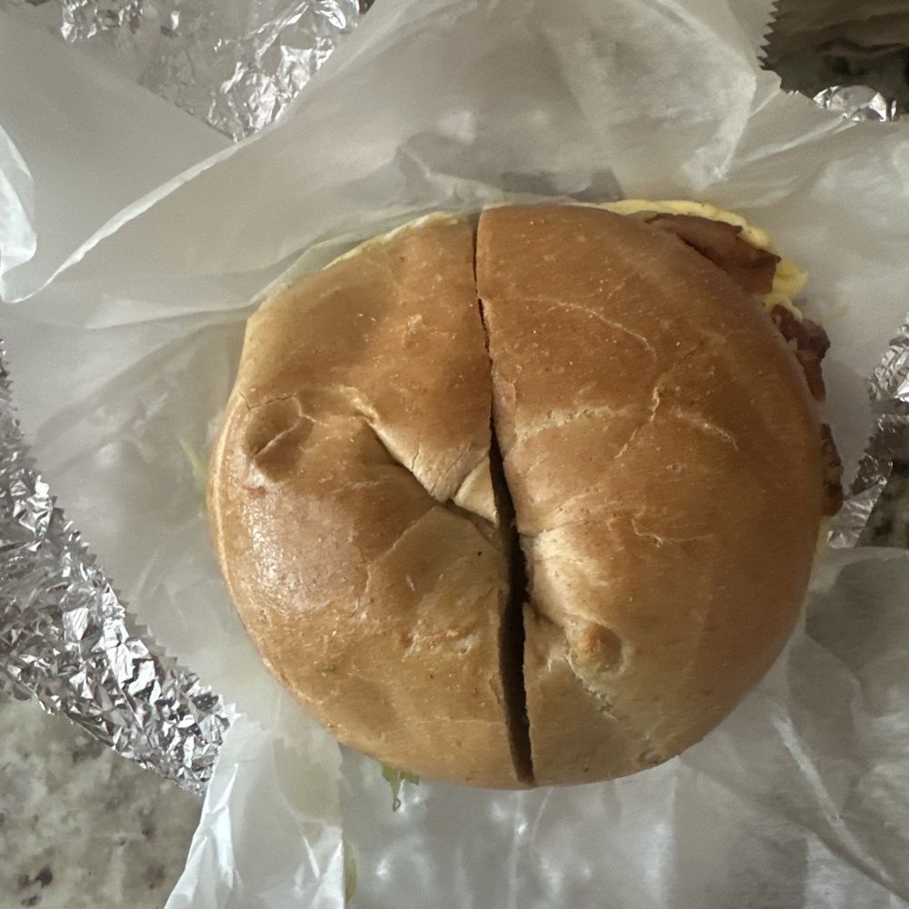 Bacon egg and cheese on a bagel?