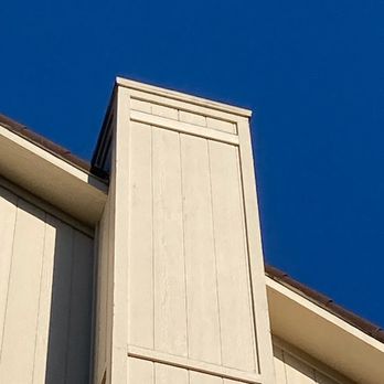 Safe Harbor Exteriors - After: replaced the trim with hardy board to cover the hole - Roofing Near Me - Shawnee, Kansas Safe Harbor Exteriors - After: replaced the trim with hardy board to cover the hole - Roofing Near Me - Shawnee, Kansas