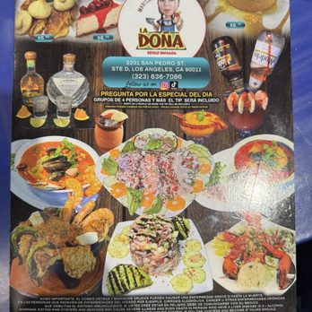Mariscos La Doña - Menu - Mexican Near Me - Los Angeles, California
