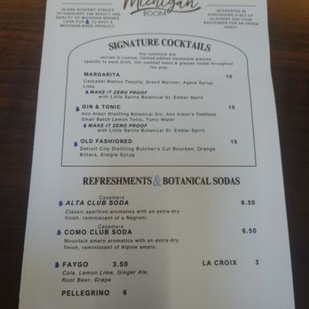 The Michigan Room - Menu May 2025 - Cocktail Bars Near Me - Dearborn, Michigan The Michigan Room - Menu May 2025 - Cocktail Bars Near Me - Dearborn, Michigan