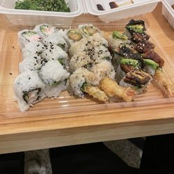 Totoro Sushi - Seaweed salad, California roll, dynamite roll, fly dragon roll