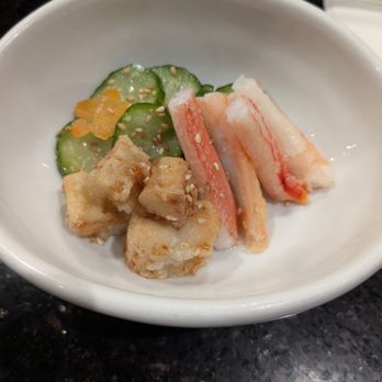 Nikka Ramen - sunomono salad w/ crab two ways - Ramen Near Me - Goleta, California