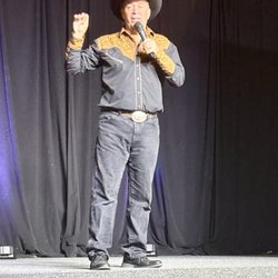 Johnny Lonestar, at his Wild West breakfast show
