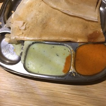 Hyderabad Biryani House Rochester - Dosa with chutney - Indian Near Me - Henrietta, New York