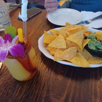 Laly's Restaurant - The drinks were really good.  In pic, frozen, flavored margarita. - New American Near Me - Jackson Heights, New York