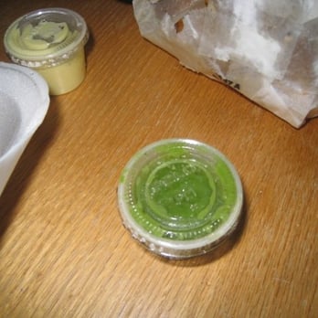 Super Chicken - The mayo like sauce (on the left) and the green spicy sauce (on the right) - Chicken Wings Near Me - Manassas, Virginia Super Chicken - The mayo like sauce (on the left) and the green spicy sauce (on the right) - Chicken Wings Near Me - Manassas, Virginia