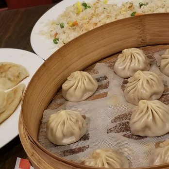Mama Dough - Pork Xiao Long Bao, Shrimp fried Rice and Green Onion Pancake!!! So good! - Chinese Near Me - Kent, Washington