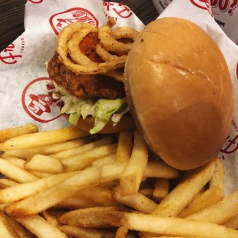 Slim Chickens - This is the chicken sandwich with a side of fries. - Chicken Shop Near Me - Parker, Colorado