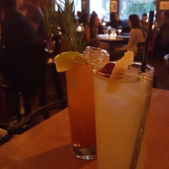 Bea - Lavender Monk (front) and Tottenville Tea (back) @ BEA - Cocktail Bars Near Me - New York, New York