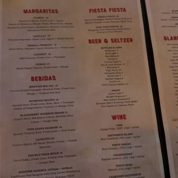 Scorpion Bar Foxwoods - Menu - Mexican Near Me - Mashantucket, Connecticut
