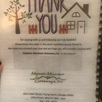 Majestic Mountain Getaways - Vacation Rentals Near Me - Young Harris, Georgia