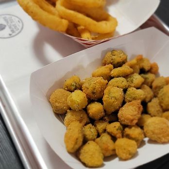 Munchies Live Bbq - Fried okra  Onion rings - Barbeque Near Me - Tavares, Florida
