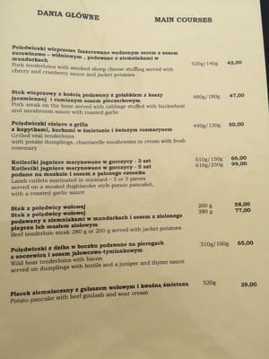 Menu photo 3 Hawełka Kraków, MA Menu photo 3 Hawełka Kraków, MA