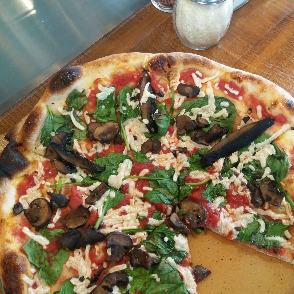 SPIN! Pizza - Perfect vegan porto and crimini pie - Pizza Near Me - Papillion, Nebraska SPIN! Pizza - Perfect vegan porto and crimini pie - Pizza Near Me - Papillion, Nebraska