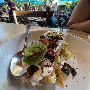 Oleana Restaurant - Fatteh Caramelized Onion, Cauliflower, Crispy Mushrooms, Pine Nuts, Yogurt - Turkish Near Me - Cambridge, Massachusetts