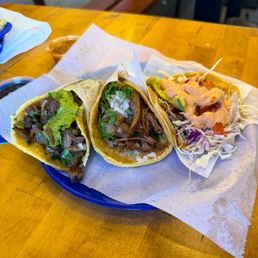 TACO CAMARÓN ENCHILADO (Spicy Shrimp) , TACO CARNE ASADA , TACO BIRRIA TACO CAMARÓN ENCHILADO (Spicy Shrimp) , TACO CARNE ASADA , TACO BIRRIA