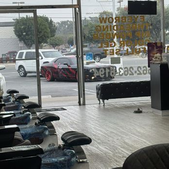 Hello Nails and Spa - Looking at my car while she's doing my feet! - Nail Salons Near Me - Lakewood, California