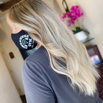 Somaru Studio Salon - Combination of Babylights and balayage with a money piece - Hair Salons Near Me - Las Vegas, Nevada Somaru Studio Salon - Combination of Babylights and balayage with a money piece - Hair Salons Near Me - Las Vegas, Nevada