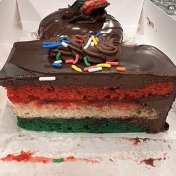 Rainbow Cake Slice Rainbow Cake Slice
