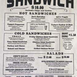 Lizzi's Lunchbox - Most recent menu!!