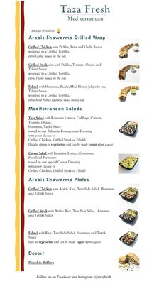 Menu photo 2 Taza Mediterranean Grill Ankeny , IA Menu photo 2 Taza Mediterranean Grill Ankeny , IA