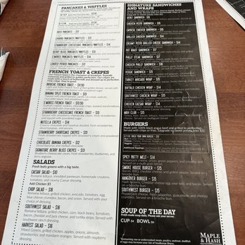 Maple & Hash - Menu - Breakfast & Brunch Near Me - West Dundee, Illinois Maple & Hash - Menu - Breakfast & Brunch Near Me - West Dundee, Illinois