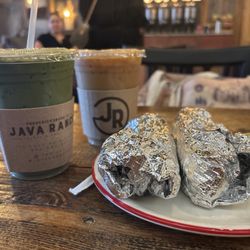 Java Ranch Espresso Bar & Cafe - Prickly Pear Matcha Spring Meadow Latte Potato & Egg Burrito Sausage & Egg Burrito