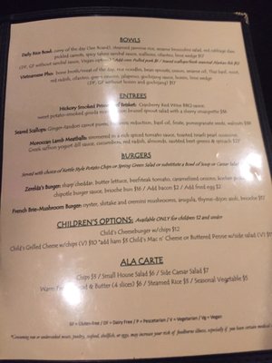 Menu photo 4 Zerelda's Bistro Juneau, AK Menu photo 4 Zerelda's Bistro Juneau, AK