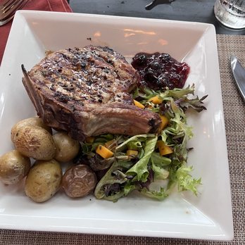 Salt - Bourbon Pork Chop - New American Near Me - Juneau, Alaska Salt - Bourbon Pork Chop - New American Near Me - Juneau, Alaska