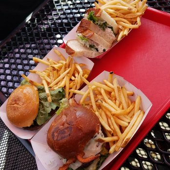 Chowder Hut - Crab sandwich, Cali Burger, and Warf Burger, all absolutely incredible! - Seafood Near Me - San Francisco, California