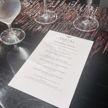 Serial Wines - $35 menu tasting - Wineries Near Me - Paso Robles, California