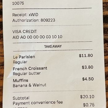 Le Petit Parisien - The 3.75% credit card fee is highway robbery. - Sandwiches Near Me - New York, New York Le Petit Parisien - The 3.75% credit card fee is highway robbery. - Sandwiches Near Me - New York, New York