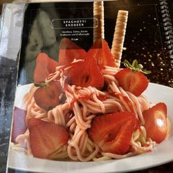 Eiscafé Firenze - Spaghetti Erdbeer foto vom Speisekarte