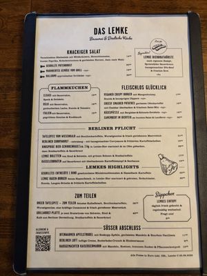 Menu photo 1 Das Lemke Berlin, BE