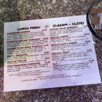 Moonridge Coffee Company  - Lunch menu - Coffee & Tea Near Me - Big Bear Lake, California