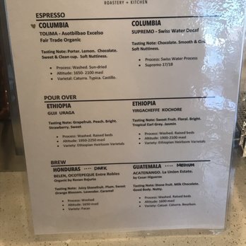 C Market Coffee - Menu March 2019 - Coffee Roasteries Near Me - Coquitlam, British Columbia