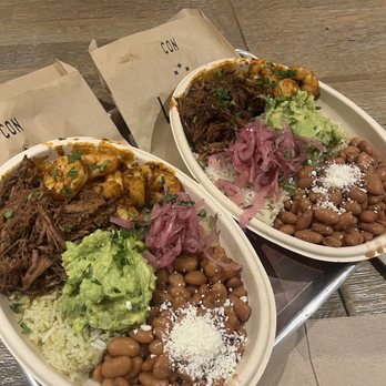 Loqui - Half beef birria and half spicy garlic shrimp bowls - Mexican Near Me - Woodland Hills, California Loqui - Half beef birria and half spicy garlic shrimp bowls - Mexican Near Me - Woodland Hills, California