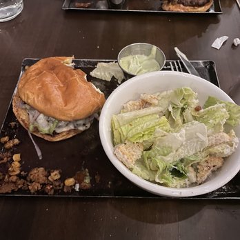 Uncle Jack's Meat House - Santa Fe Burger and Caesar salad - Steakhouses Near Me - Duluth, Georgia Uncle Jack's Meat House - Santa Fe Burger and Caesar salad - Steakhouses Near Me - Duluth, Georgia