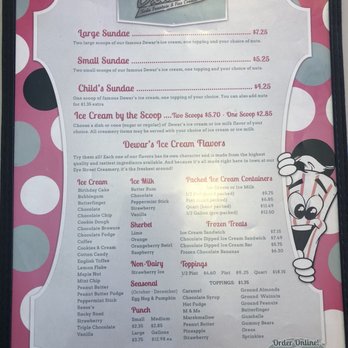 Dewar's Candy Shop - Menu side 2 - Ice Cream & Frozen Yogurt Near Me - Bakersfield, California Dewar's Candy Shop - Menu side 2 - Ice Cream & Frozen Yogurt Near Me - Bakersfield, California
