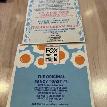 Fox And The Hen - Specials - Breakfast & Brunch Near Me - Denver, Colorado