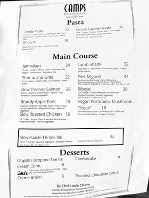 Menu photo 7 Camps Restaurant Angels Camp, CA