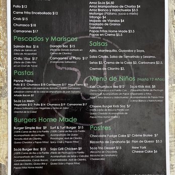 Soja Bar & Grill - Menu - Bars Near Me - San Lorenzo, Puerto Rico
