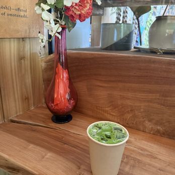 Chafinity Tea House - Iced Matcha Latte with oatmilk - Coffee & Tea Near Me - Costa Mesa, California