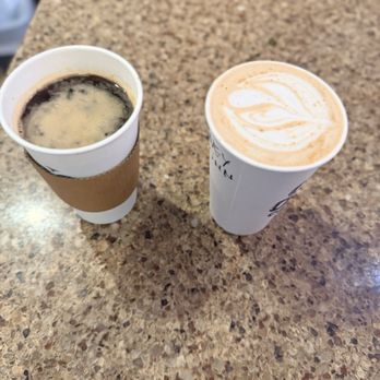 Good Omen Coffee Co - Coffee with a shot, cinnamon honey latte - Cafes Near Me - San Diego, California
