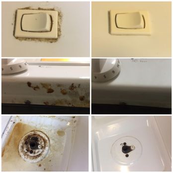 Deep Clean Atlanta - Before & After: Grime on cooktop - Office Cleaning Near Me