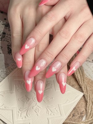 Gel extension nails - Gel extension nails.