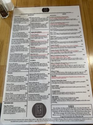 Menu photo 1 Lola Cafe Los Angeles, CA Menu photo 1 Lola Cafe Los Angeles, CA